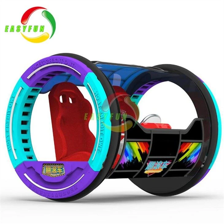 Amusement Park Kid Rides Rolling Car Game Machine
